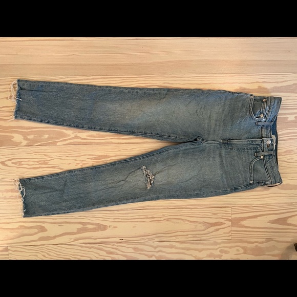 Madewell Perfect Vintage Jean: Raw Hem Edition Sz 25T - Picture 4 of 6